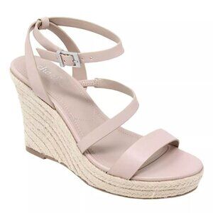 Charles David Size 10 Lightning Light Pink Wedges Espadrilles Sandals Shoes